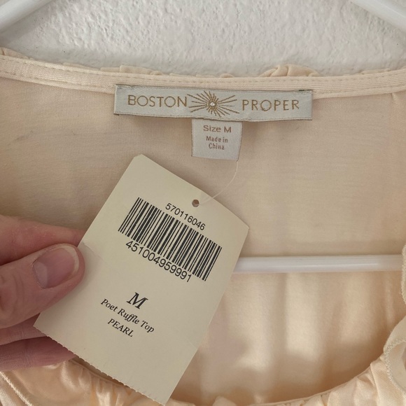 NWT Boston Proper ‘Poet Ruffle’ top - Picture 7 of 9
